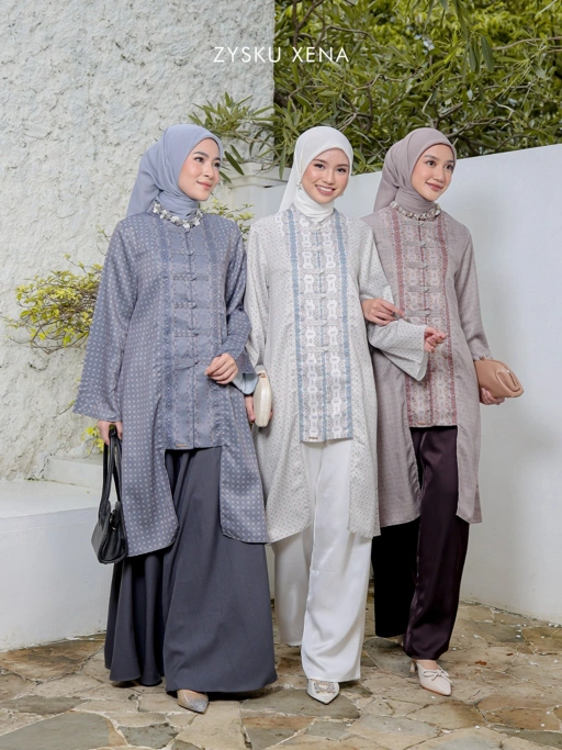 Zysku Xena | Jade Tunic -3 Warna | Tunic Print Busui Friendly Lebaran