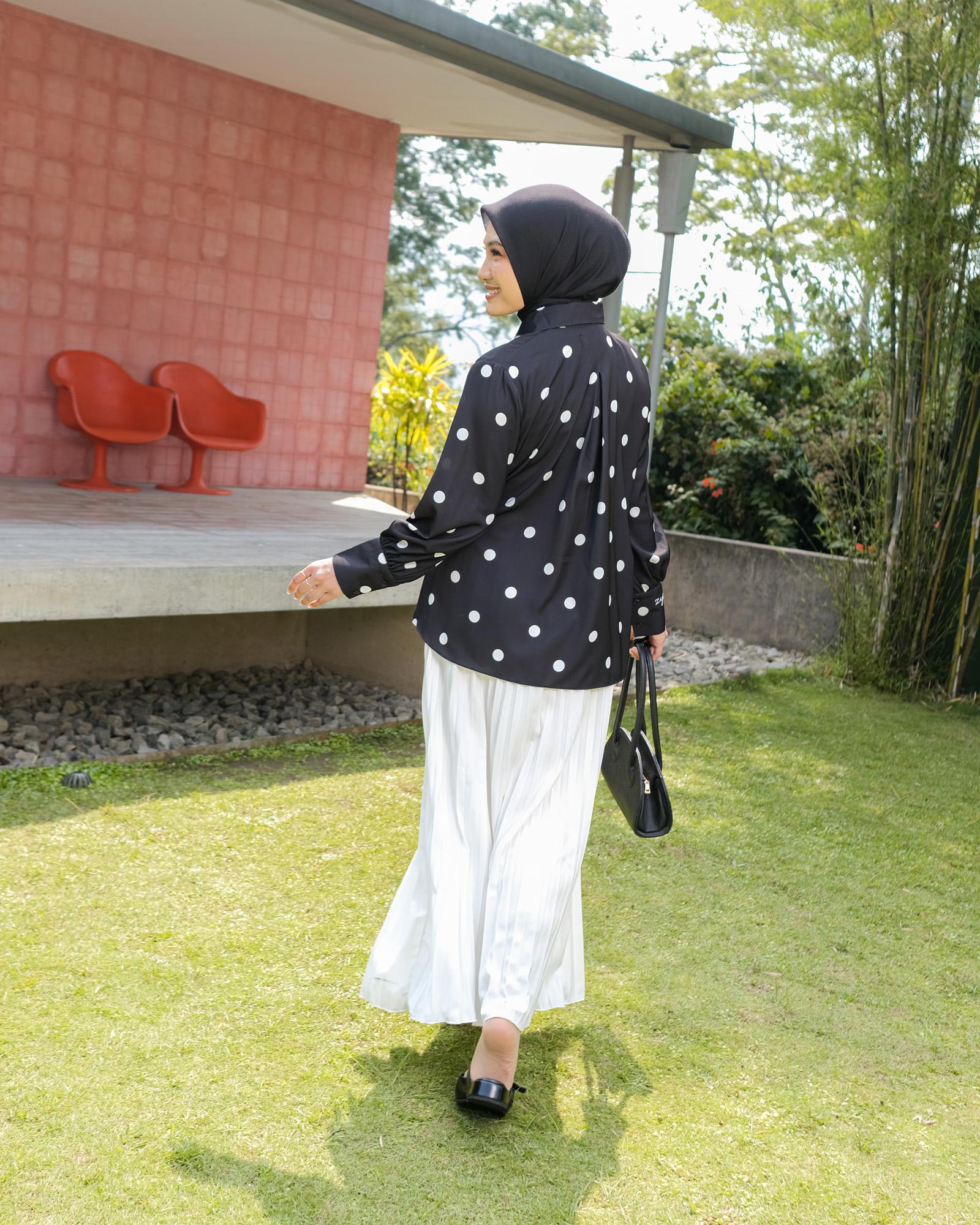 Zysku Xena | Minor Defect | Nerine Blouse | Atasan Kemeja Polkadot Casual