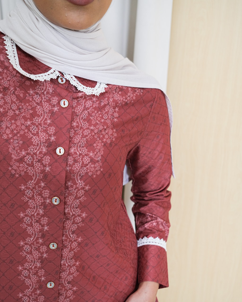 Zysku Xena | Saka Shirt | Kemeja Agustusan Kerja Motif Kantor Wanita Lengan Panjang