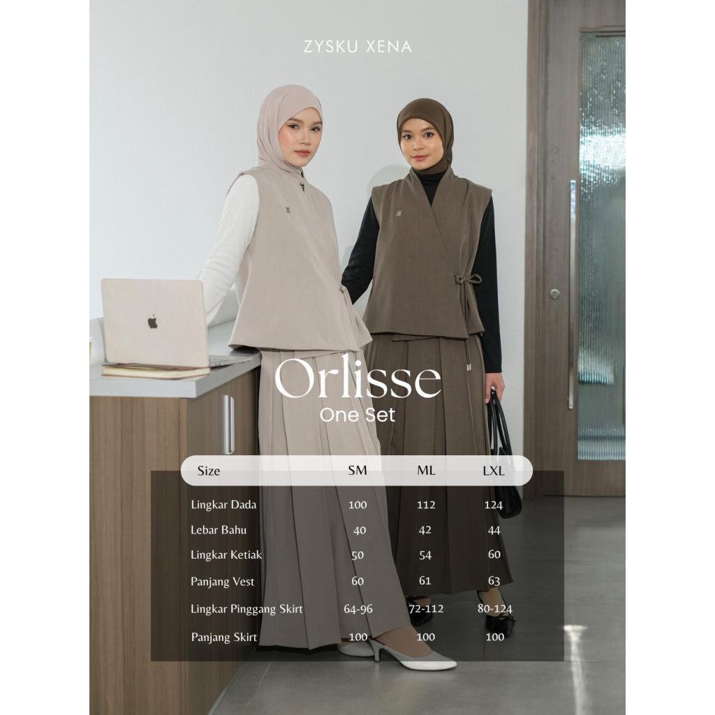 Zysku Xena | Minor Defect | Orlisse One Set - 7 Warna | Setelan Vest Rok Kerja Kantor Wanita
