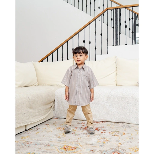 Image of Zysku Xena x Deenay | Bertaut Kemeja Anak - 3 Warna | Sarimbit Anak