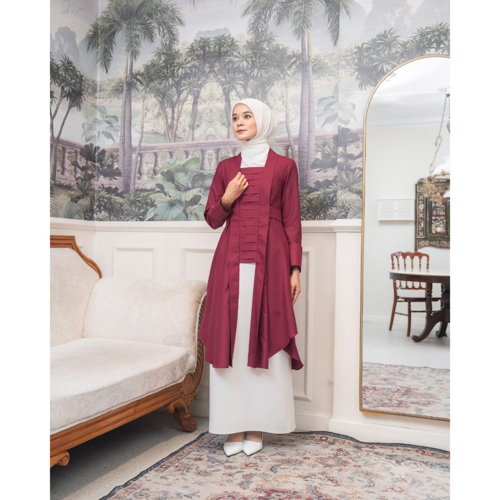 Asha Tunic - 8 Warna | Zysku Xena | Atasan Kutubaru Lengan Panjang Semi Formal Wanita