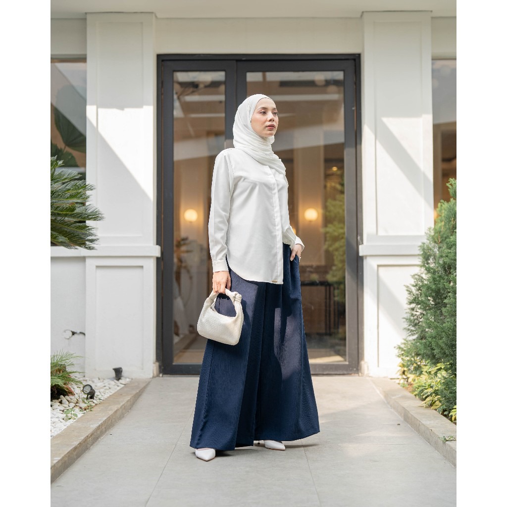 Zysku Xena | Venti Cullote Pants - 8 Warna | Celana Kulot Longgar Daily Pinggang Karet