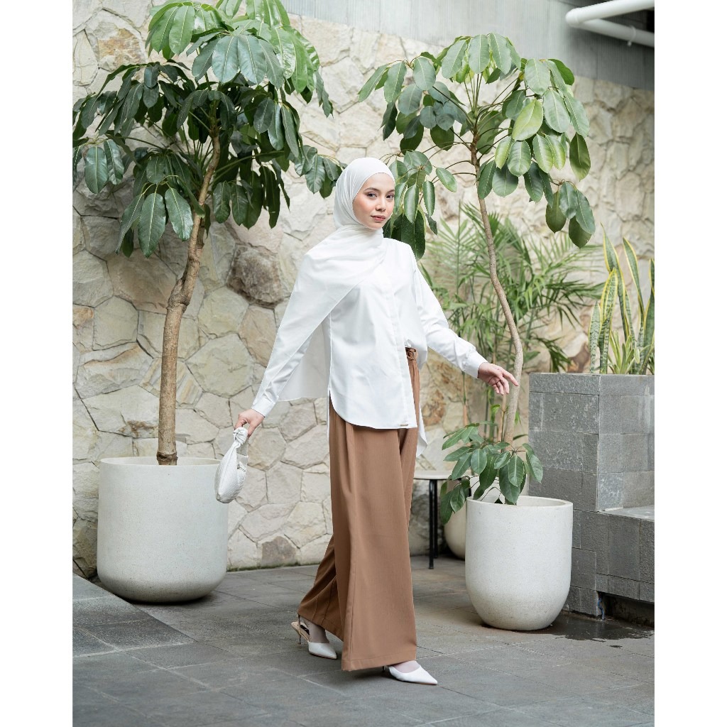 Zysku Xena | Venti Cullote Pants - 8 Warna | Celana Kulot Longgar Daily Pinggang Karet