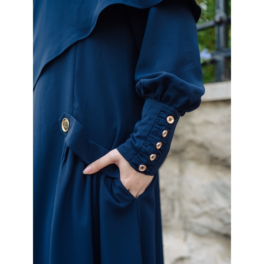 Zysku Xena | Nouf Abaya - 10 Warna | Dress Haji Umroh Mazen Mina Anti UV FK Khimar Terpisah