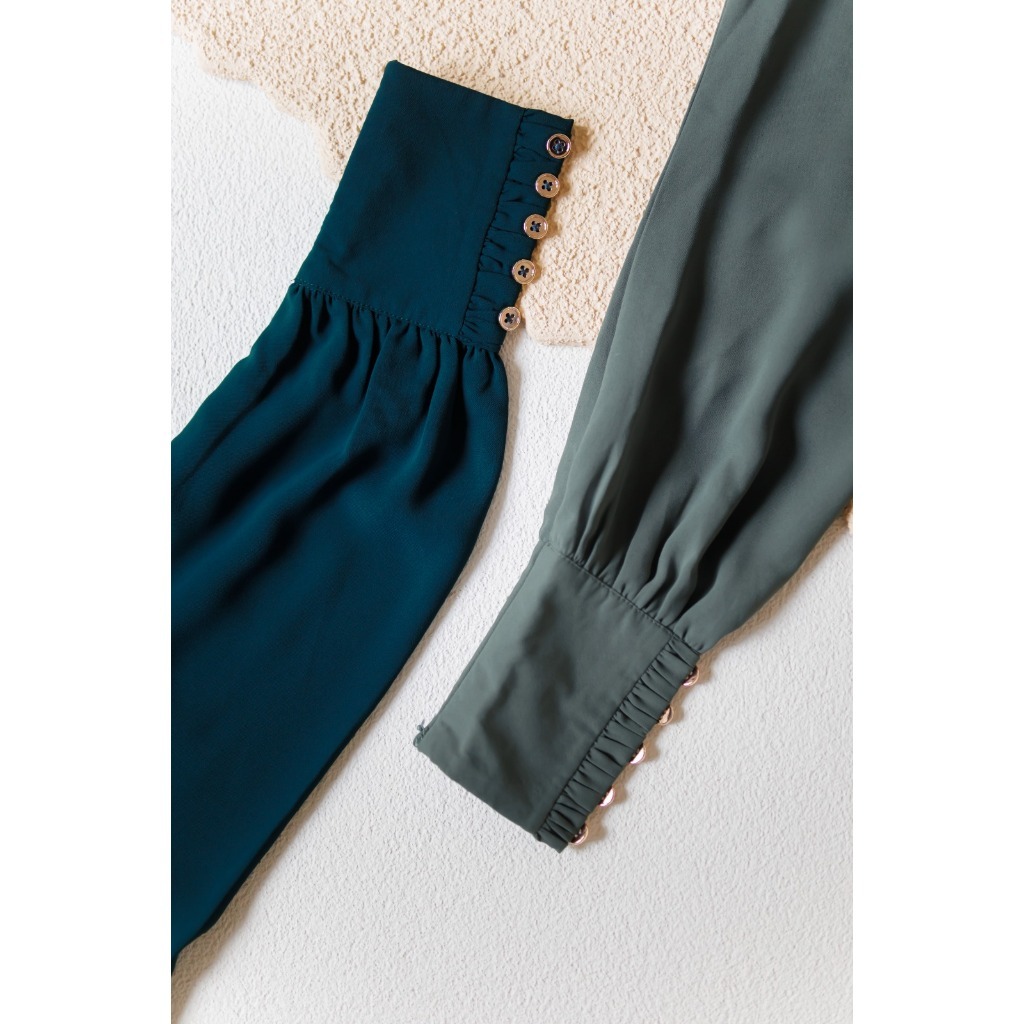 Zysku Xena | Nouf Abaya - 10 Warna | Dress Haji Umroh Mazen Mina Anti UV FK Khimar Terpisah
