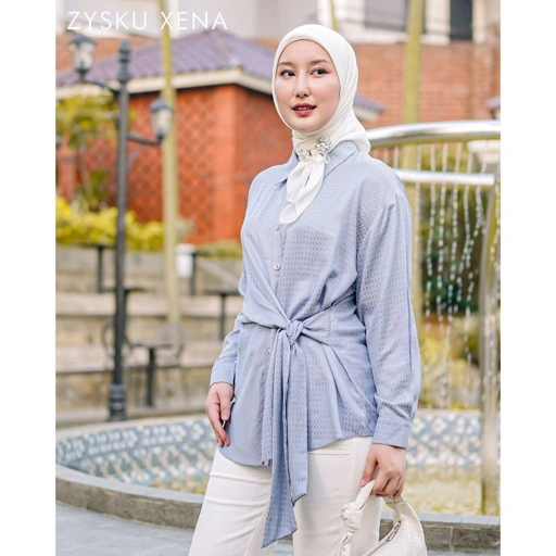 Image of Zysku Xena | Aretha Shirt - 5 Warna | Kemeja Oversize Longgar Lengan Panjang Wanita