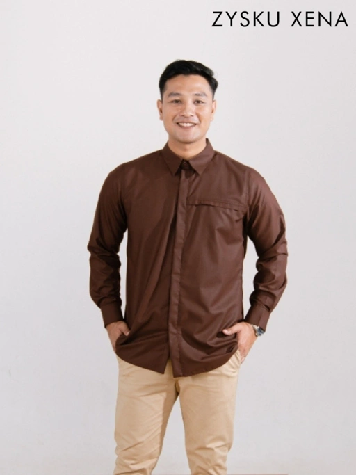 Image of Zysku Xena | Lavatera Man Shirt Lengan Panjang  | Sarimbit Kemeja Koko Pria polos