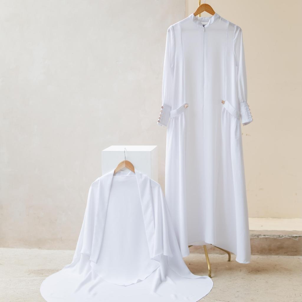 Zysku Xena | Minor Defect | Nouf Abaya | Dress Haji Umroh Mazen Mina AntiUV FK Khimar Terpisah