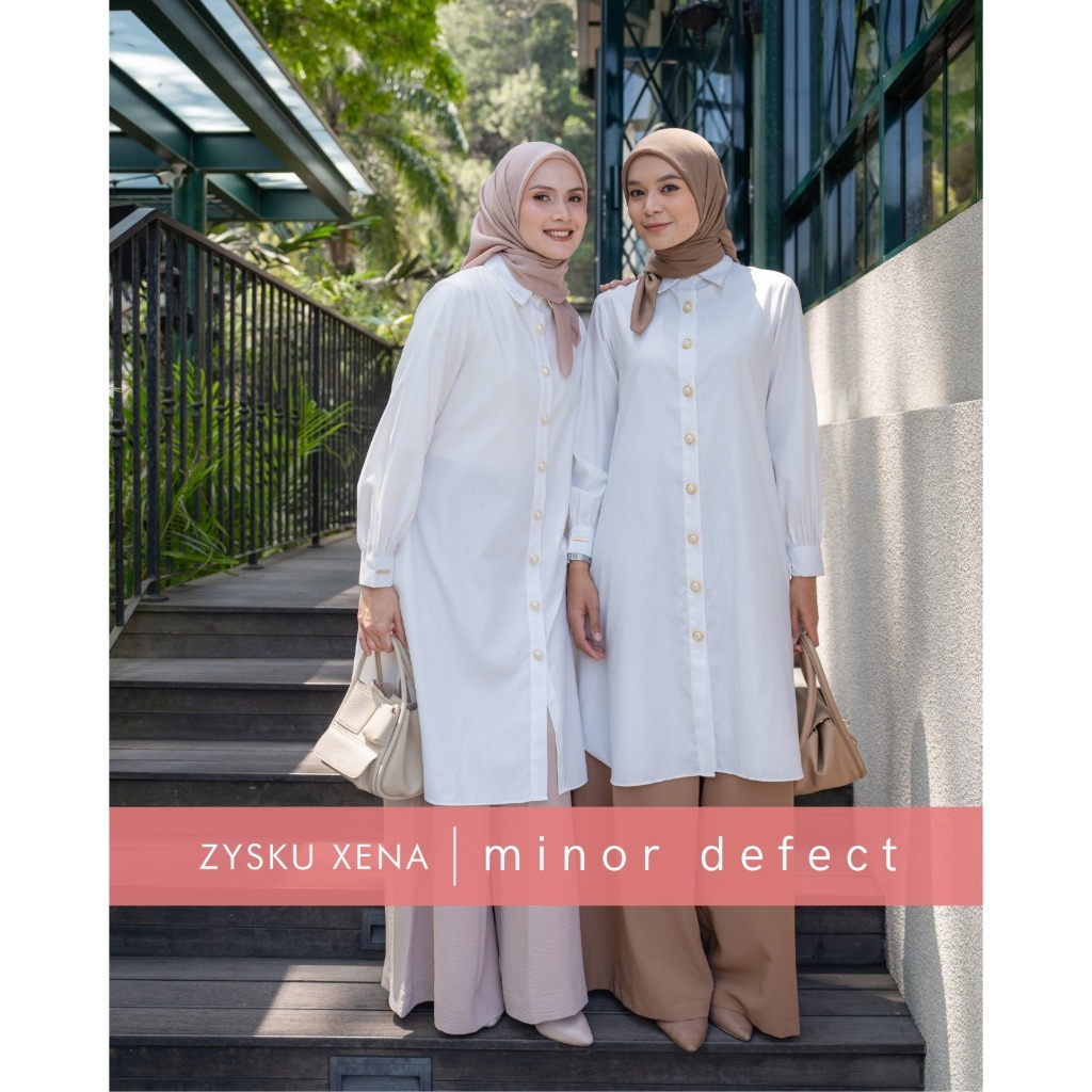 Zysku Xena | Minor Defect | Daffo Tunic | Tunik Kemeja Lengan Panjang Kantor Formal Wanita