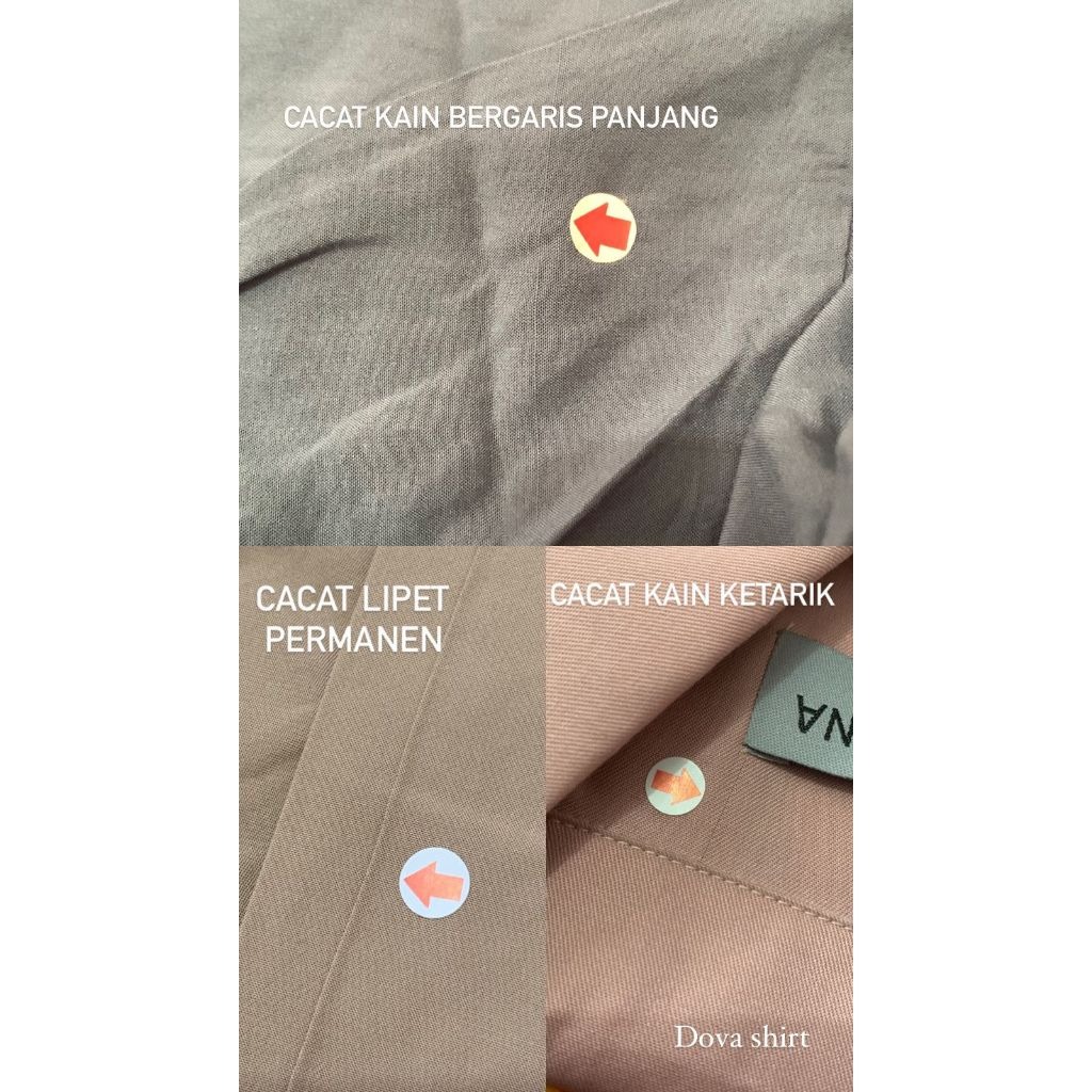 Zysku xena | Dova Shirt | Minor Defect | Kemeja Lengan Panjang Kantor Formal Wanita Renda
