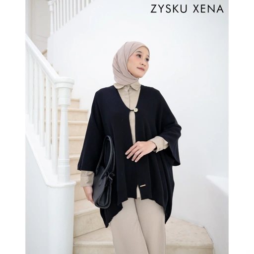 Image of Zysku Xena | Cera Cardigan - 5 Warna | Kardigan Luaran Outer Knitwear Rajut Batwing Lebar