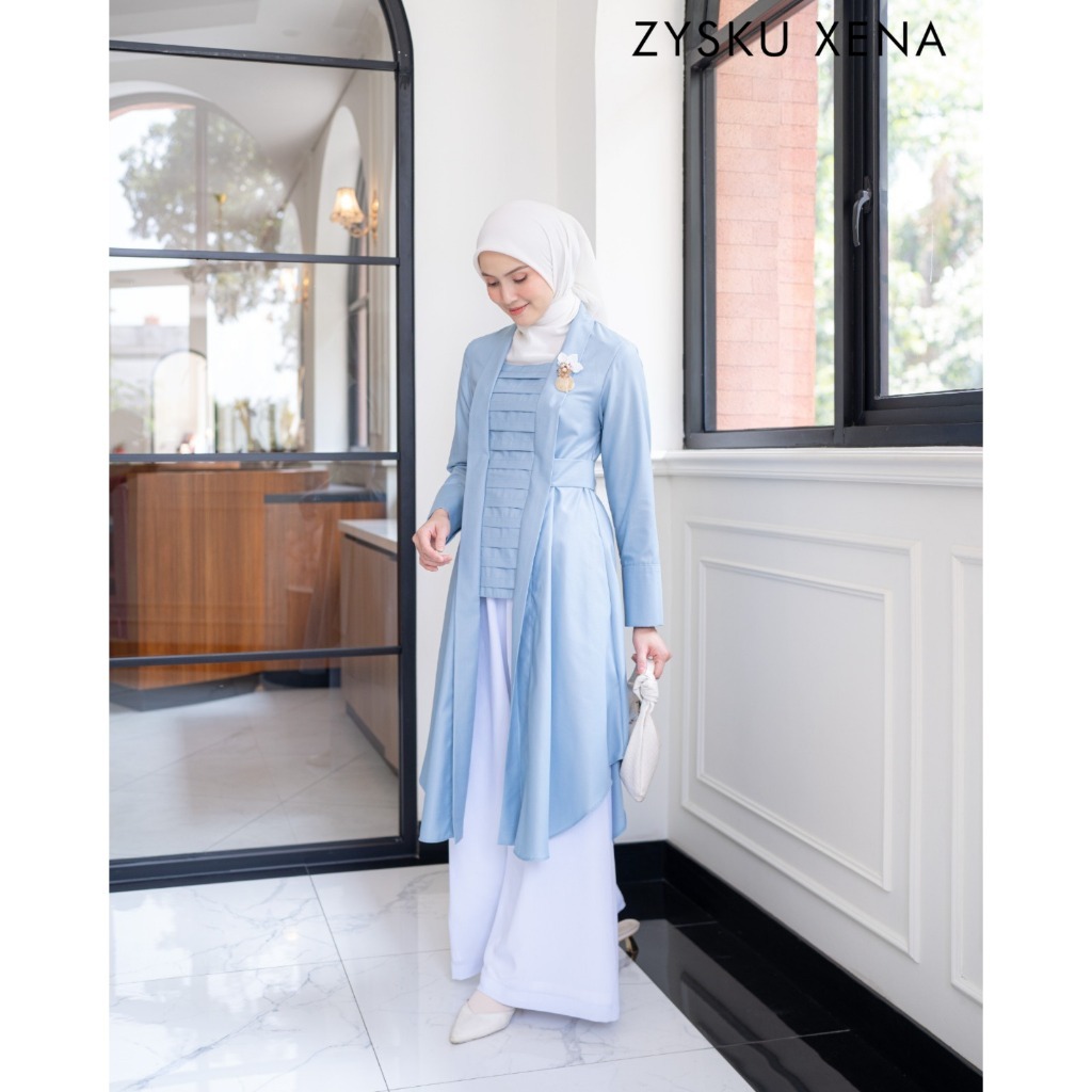 Asha Tunic - 8 Warna | Zysku Xena | Atasan Kutubaru Lengan Panjang Semi Formal Wanita