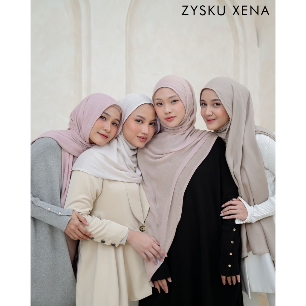 Zysku Xena | Modal Viscose Pashmina -12 Warna | Shawl Premium Semi Instan