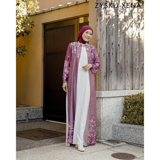 Image of Zysku Xena | Cherise Dress - 3 Warna | Gamis lengan panjang wanita raya busui friendly