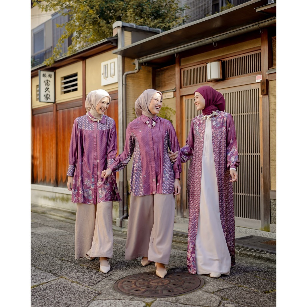 Zysku Xena | Cherise Dress - 3 Warna | Gamis lengan panjang wanita raya busui friendly
