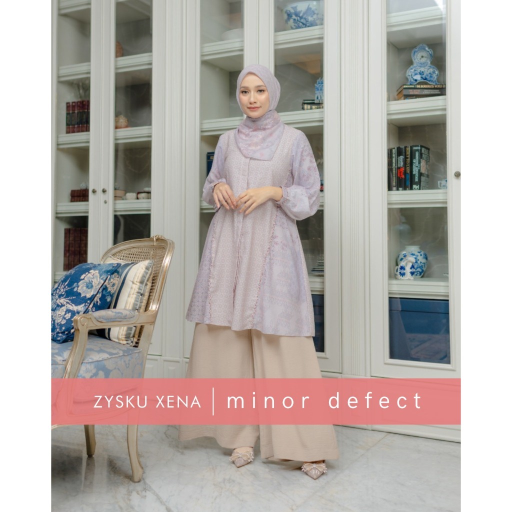 Zysku Xena | Minor Defect | (NO PAYET) Chahana Tunic | Sarimbit Atasan Kancing Depan Busui Friendly
