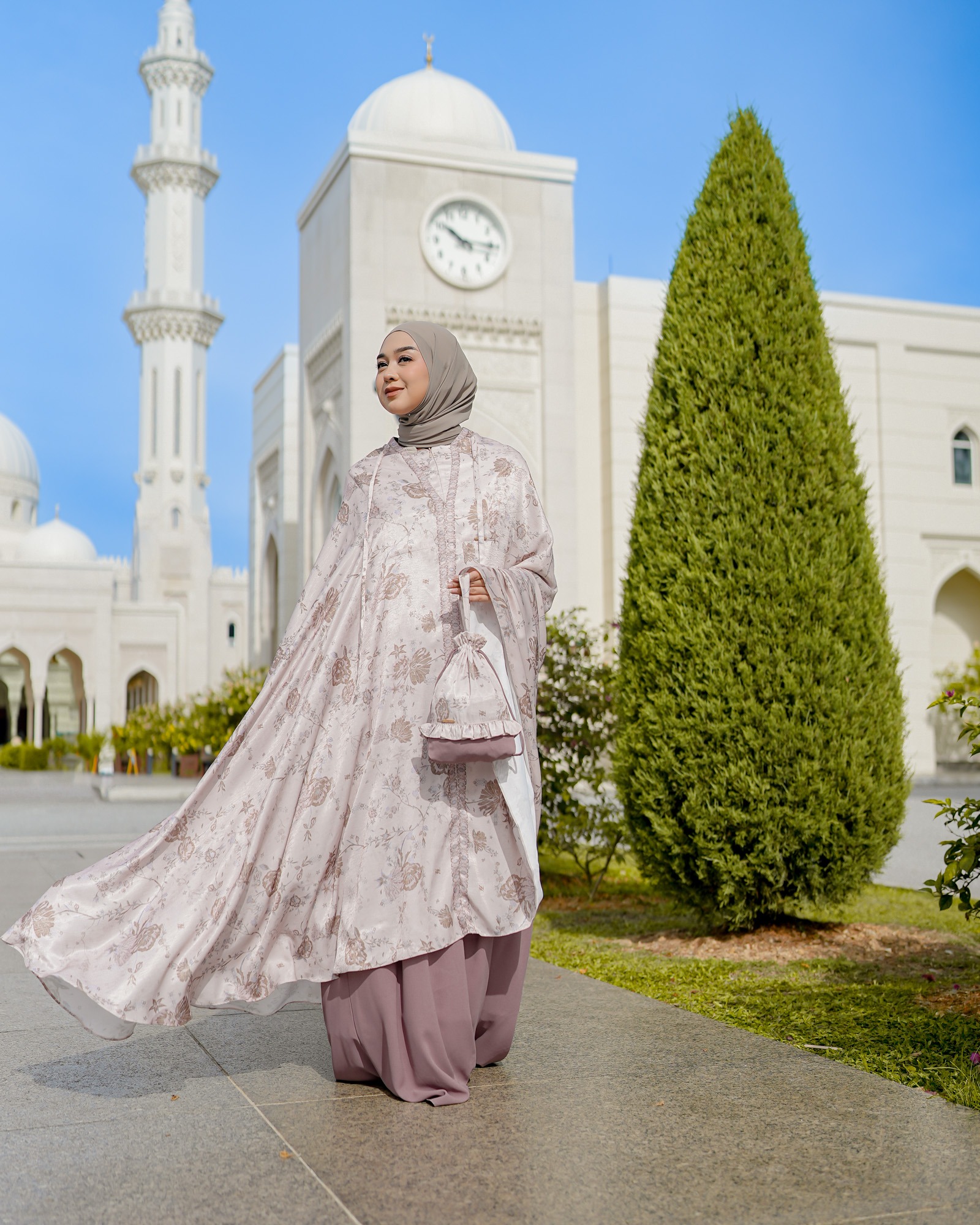 Zysku Xena | Najma Praying Set - 3 Warna | Mukena Print Premium Lebar Jumbo dengan Pouch