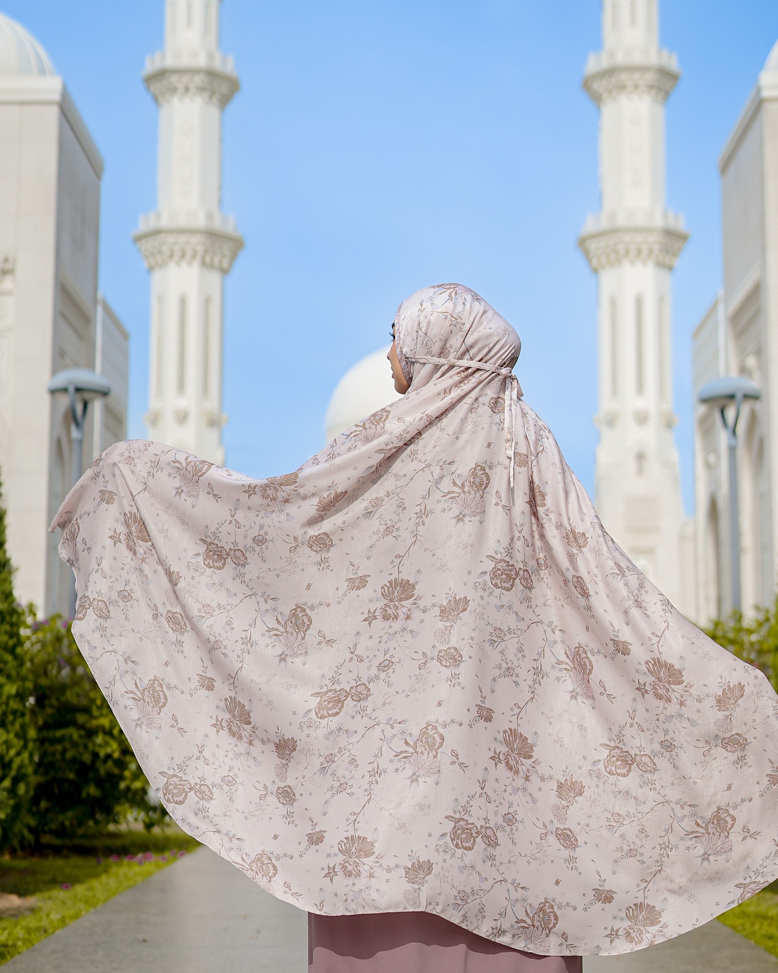 Zysku Xena | Najma Praying Set - 3 Warna | Mukena Print Premium Lebar Jumbo dengan Pouch