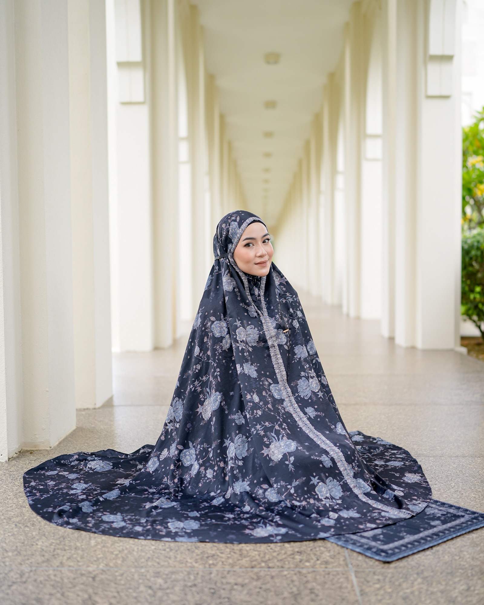 Zysku Xena | Najma Praying Set - 3 Warna | Mukena Print Premium Lebar Jumbo dengan Pouch