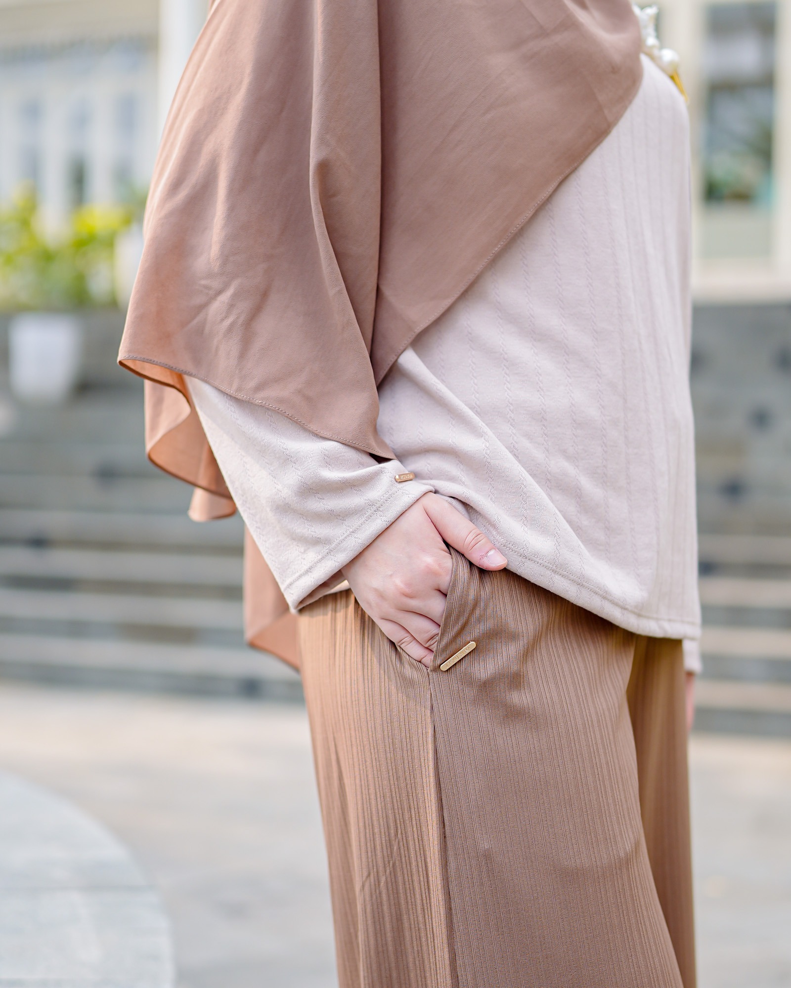 Zysku Xena | River Cullote Pants - 5 Warna | Celana Kulot Sapporo Knit Full Karet Pinggang Wanita