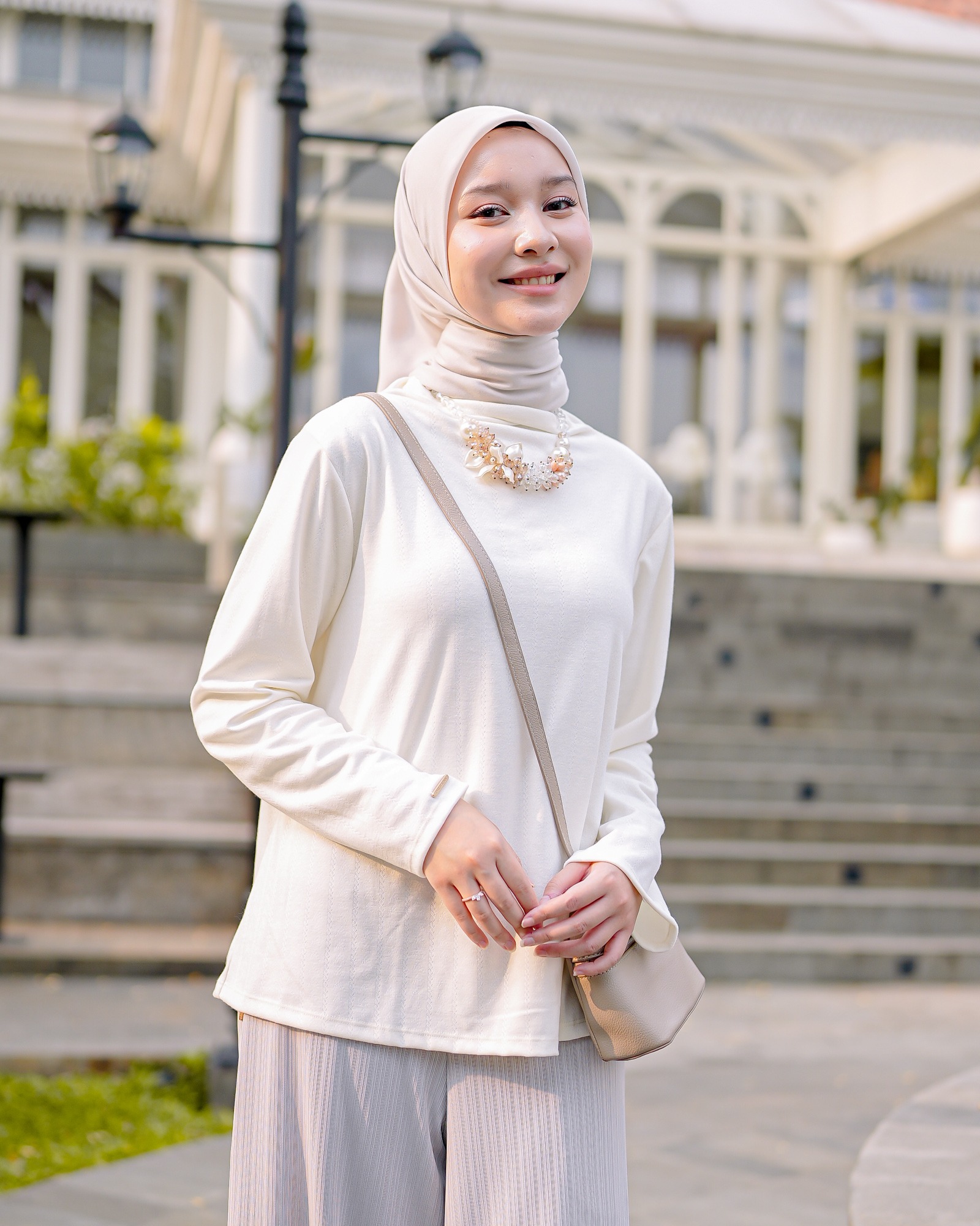 Zysku Xena | Basic Top - 4 Warna | Atasan Arrow Knit  Wanita Lengan Panjang