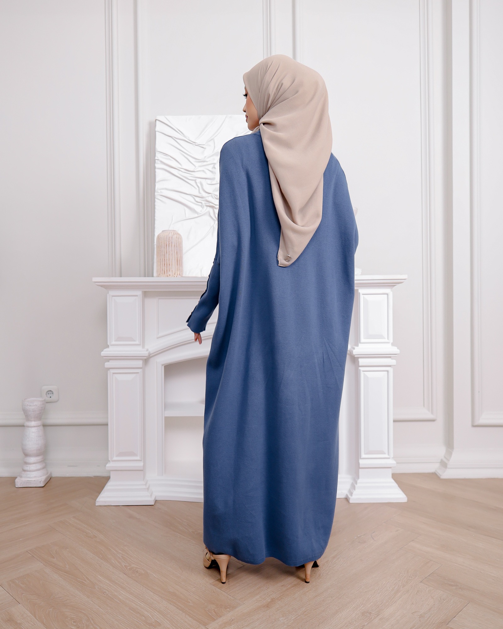 Zysku Xena | Hannah Knit Abaya 5 - Warna | Dress Knitwear Knit Rajut Allsize Bigsize