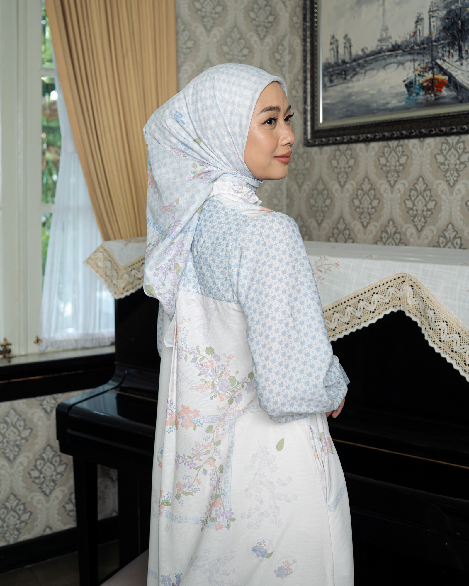 Zysku Xena | Ruyi Scarf - 3 Warna | Kerudung Sarimbit Motif Segi Empat