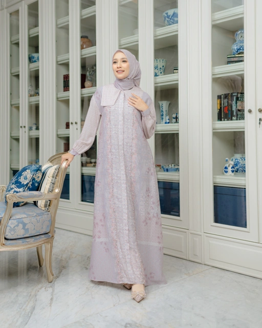 Image of Zysku Xena | (NO PAYET) Chahana Dress | Sarimbit Gamis Kancing Depan Busui Friendly
