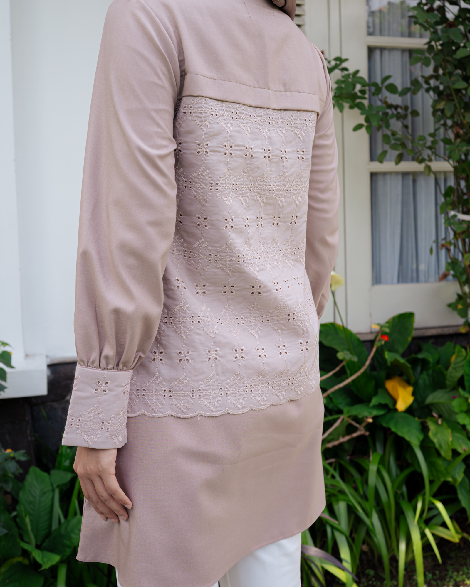 Zysku Xena | Mirae Tunic - 3 Warna | Sarimbit Polos Bordir Atasan Busui Friendly