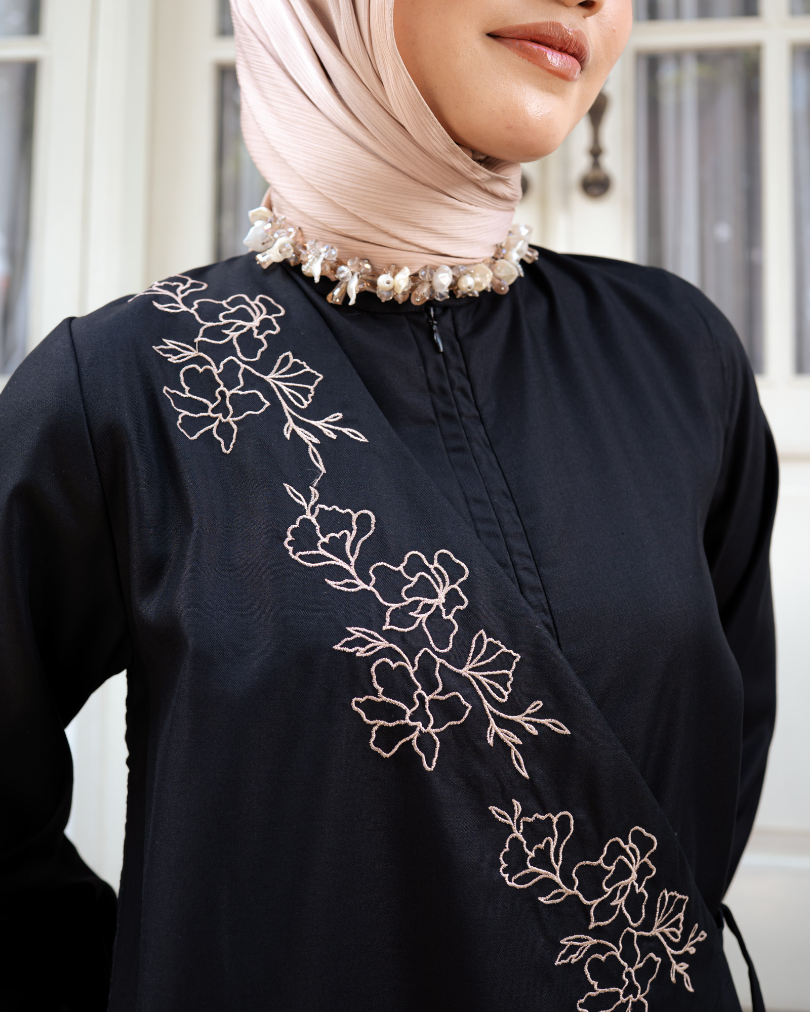 Zysku Xena | Mirae Tunic - 3 Warna | Sarimbit Polos Bordir Atasan Busui Friendly