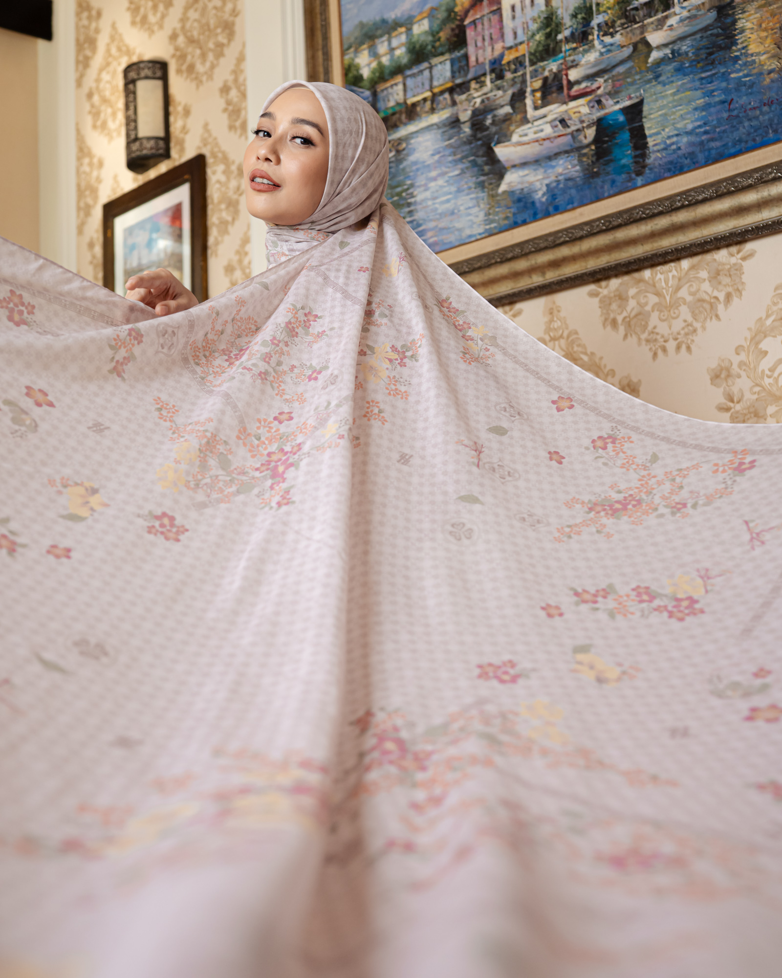 Zysku Xena | Ruyi Scarf - 3 Warna | Kerudung Sarimbit Motif Segi Empat