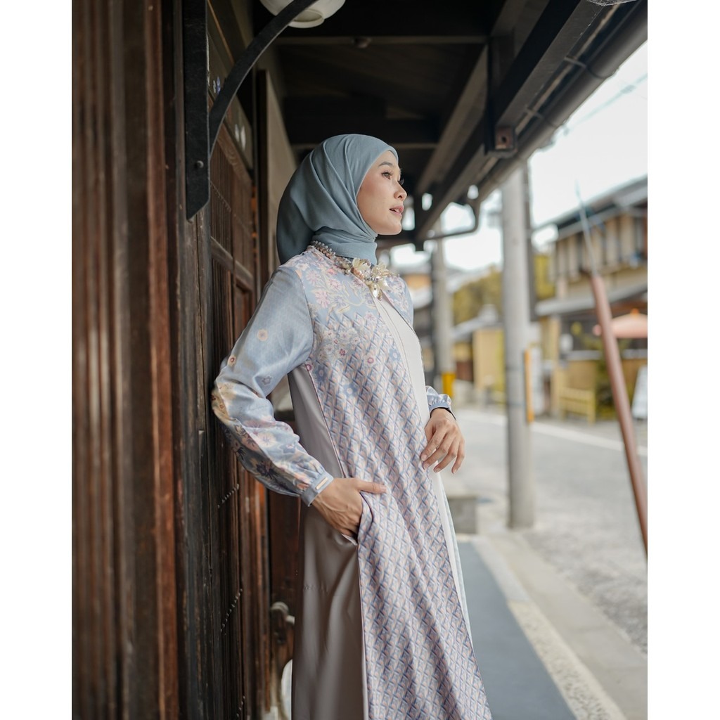 Zysku Xena | Cherise Dress - 3 Warna | Gamis lengan panjang wanita raya busui friendly