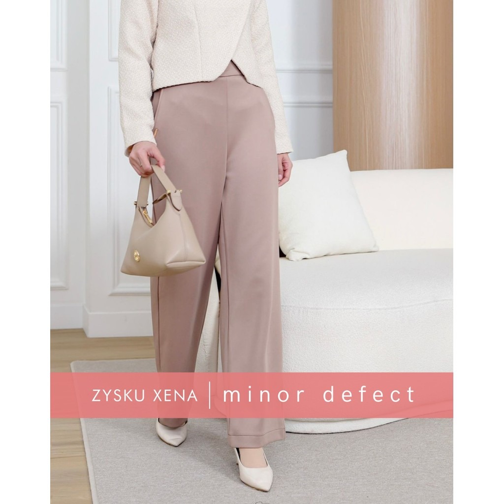 Zysku Xena | Minor Defect | Izzy Cullote Pants - 4 Warna | Celana Panjang Kerja Kantor Wanita Wide Leg Kulot Scuba