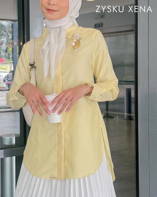 Image of Zysku Xena | Shorn Shirt 16 Warna - Color Group 1 | Kemeja Kantor Formal Wanita Lengan Panjang