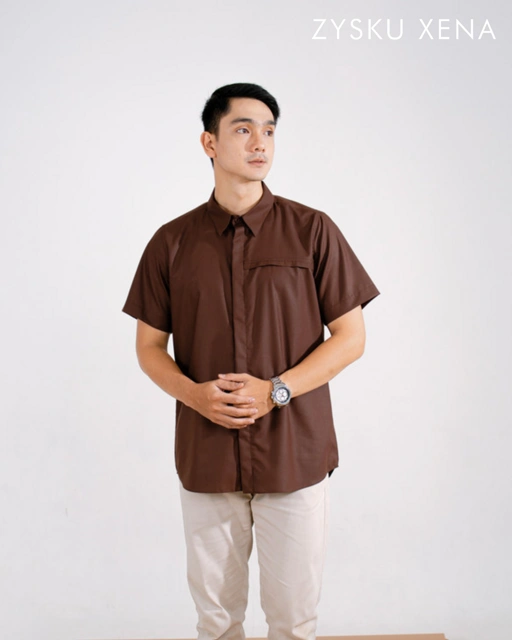 Image of Zysku Xena | Lavatera Man Shirt Lengan Pendek | Sarimbit Kemeja Koko Pria Polos
