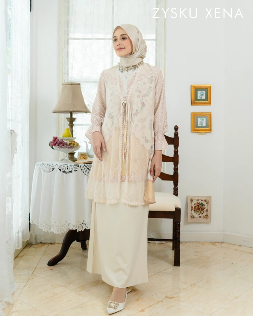 Image of Zysku Xena | Windsor Skirt - 3 Warna | Rok Sarimbit Polos Lebaran Span Panjang Wanita