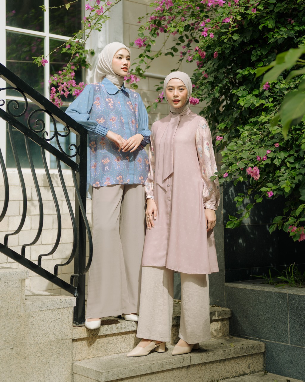 Zysku Xena | Quelene Tunic -3 Warna | Tunik Atasan Kemeja Wanita Lengan Panjang Busui Friendly Print Raya