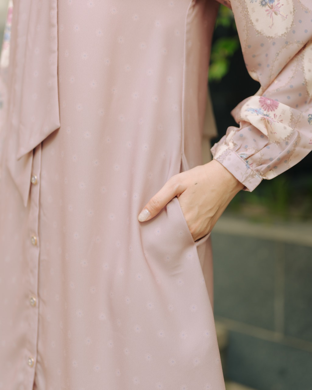 Zysku Xena | Quelene Tunic -3 Warna | Tunik Atasan Kemeja Wanita Lengan Panjang Busui Friendly Print Raya