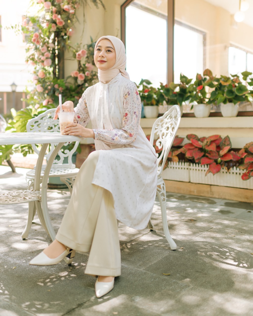 Zysku Xena | Quelene Tunic -3 Warna | Tunik Atasan Kemeja Wanita Lengan Panjang Busui Friendly Print Raya