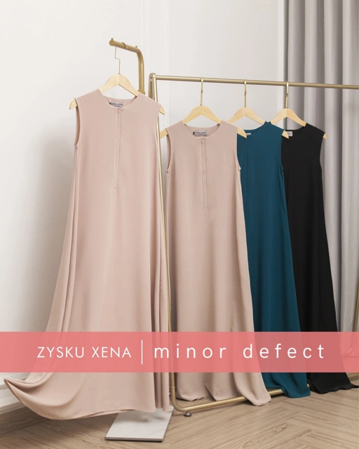 Image of Zysku Xena | Minor Defect | Airi Basic Sleeveless Dress - 4 Warna | Gamis Tanpa Lengan Polos