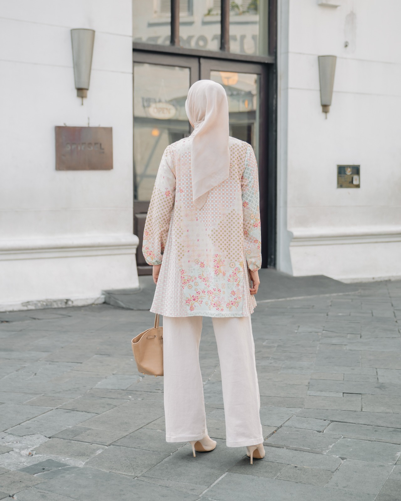 Zysku Xena | Rona Tunic - 5 Warna | Kemeja Atasan Pleats Plisket Print Batik Inspired Agustusan