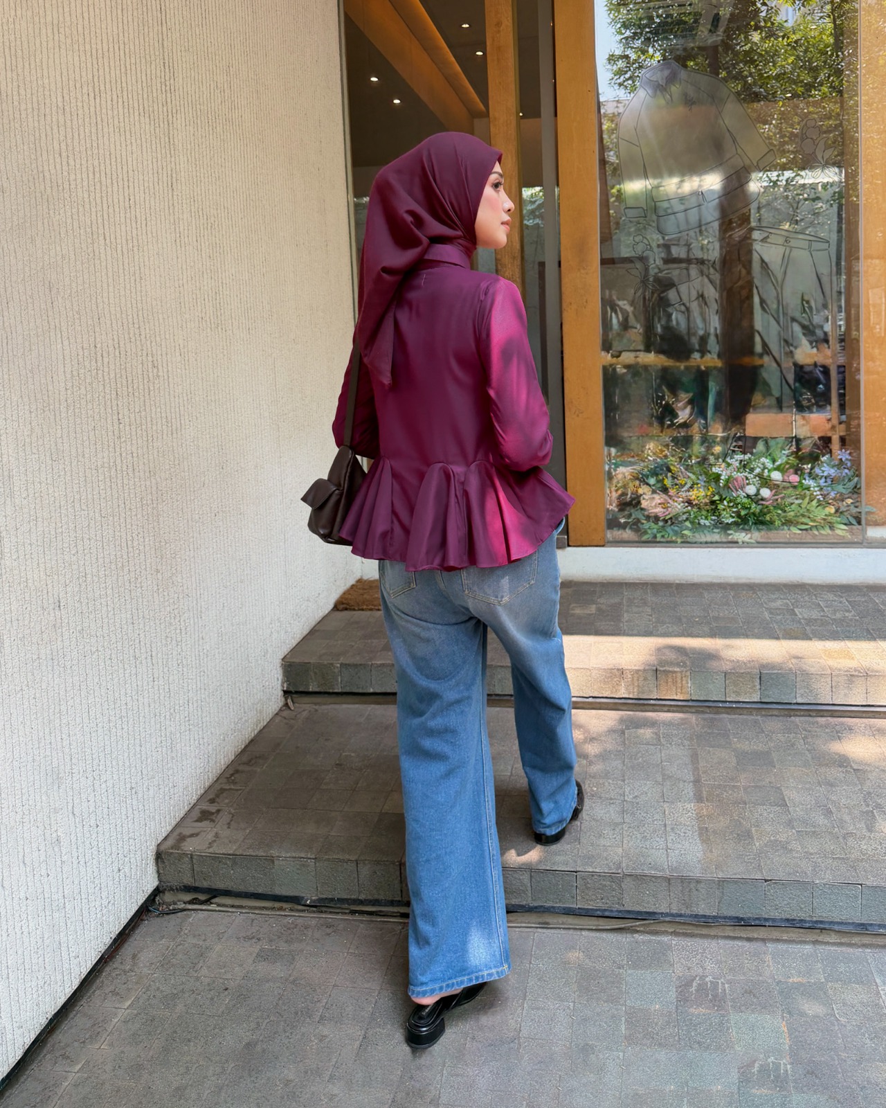 Zysku Xena | Elodie Top - 5 Warna | Atasan Peplum Lengan Panjang