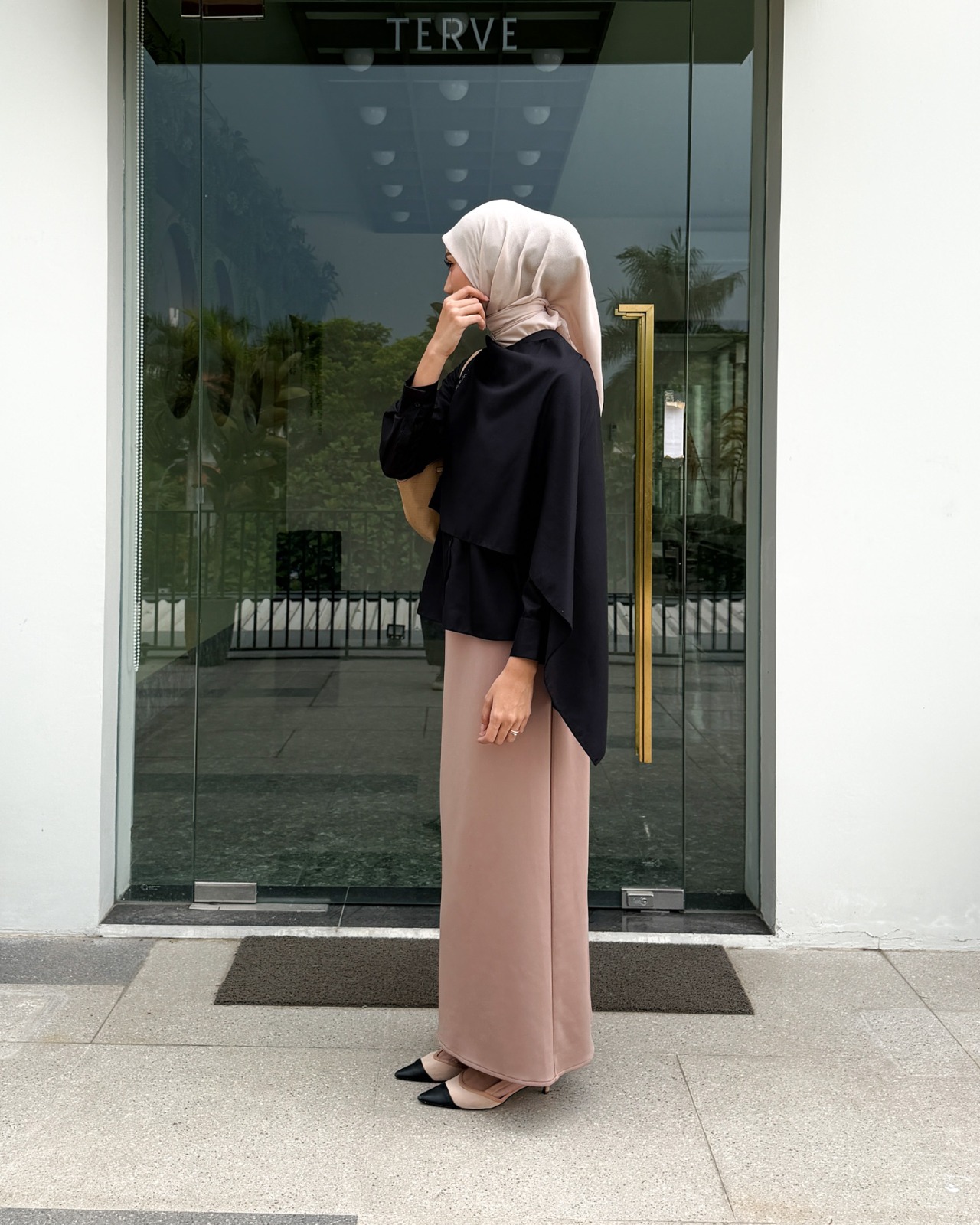 Zysku Xena | Velisse Top - 5 Warna | Blouse Atasan Cape Layer Lengan Panjang Wanita