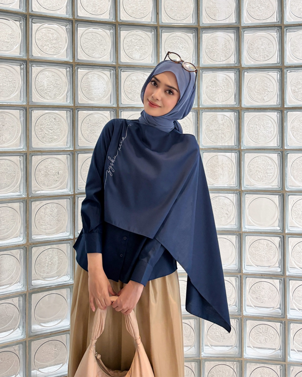 Zysku Xena | Velisse Top - 5 Warna | Blouse Atasan Cape Layer Lengan Panjang Wanita