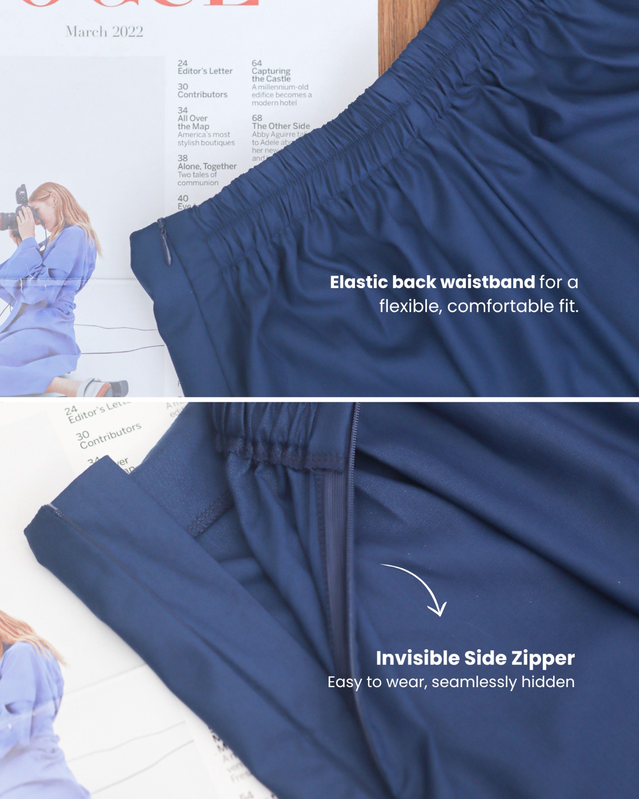 Zysku Xena | Nomi Overlay Pants - 3 Warna | Celana Kulot Flap