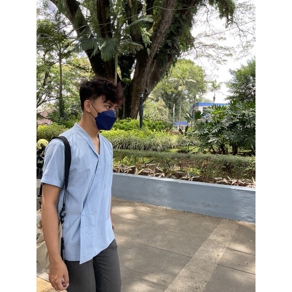 BOOLAO Kemeja Haori - Sky Blue