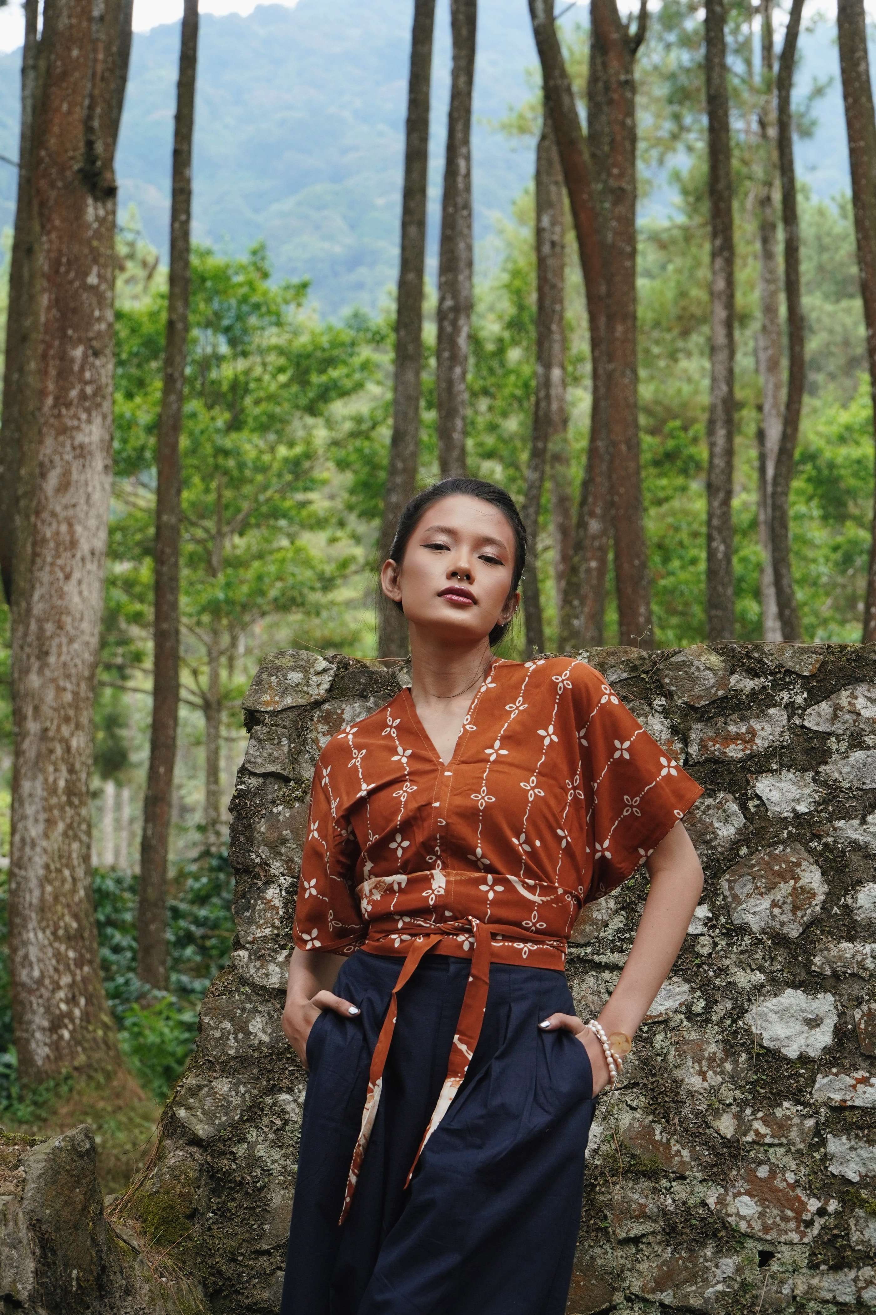 BOOLAO Kumeli Wrap Top Batik (Tank Top Batik)