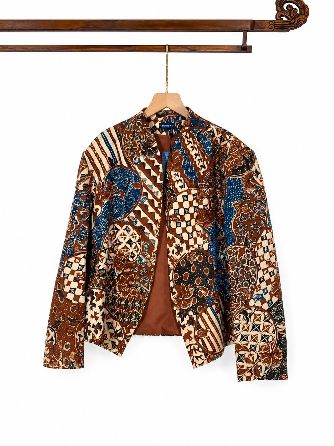 BOOLAO WARLAMI Cropped Beskap Batik Tulis - Brown