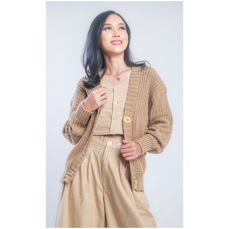Hakama Pants (Celana Kulot - Palazo Linen) - Creme